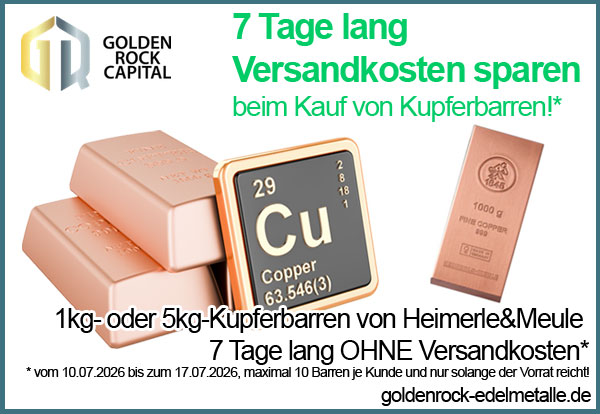 Kupferbarren kaufen